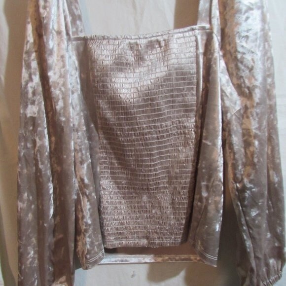 ANTHROPOLOGIE WOMEN'S TOP SIZE L BLUSH NWT OFFICE DATE NIGHT - Picture 4 of 9